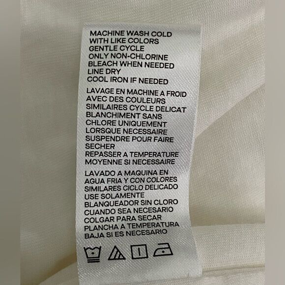 Good American Nude/Taupe Strong Shoulder Wrap Dress Plunging V-Neck Size 0 - Picture 11 of 11